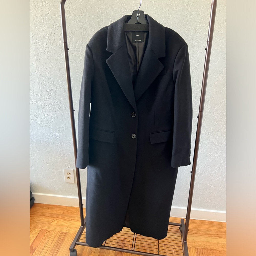 MANGO Wool blend Structured Coat